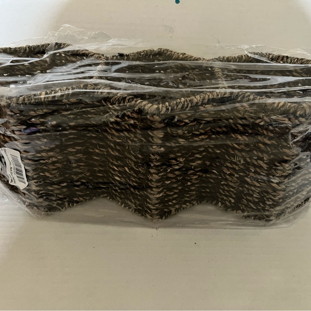 Cenboss Black Seagrass Countertop Rack NWT